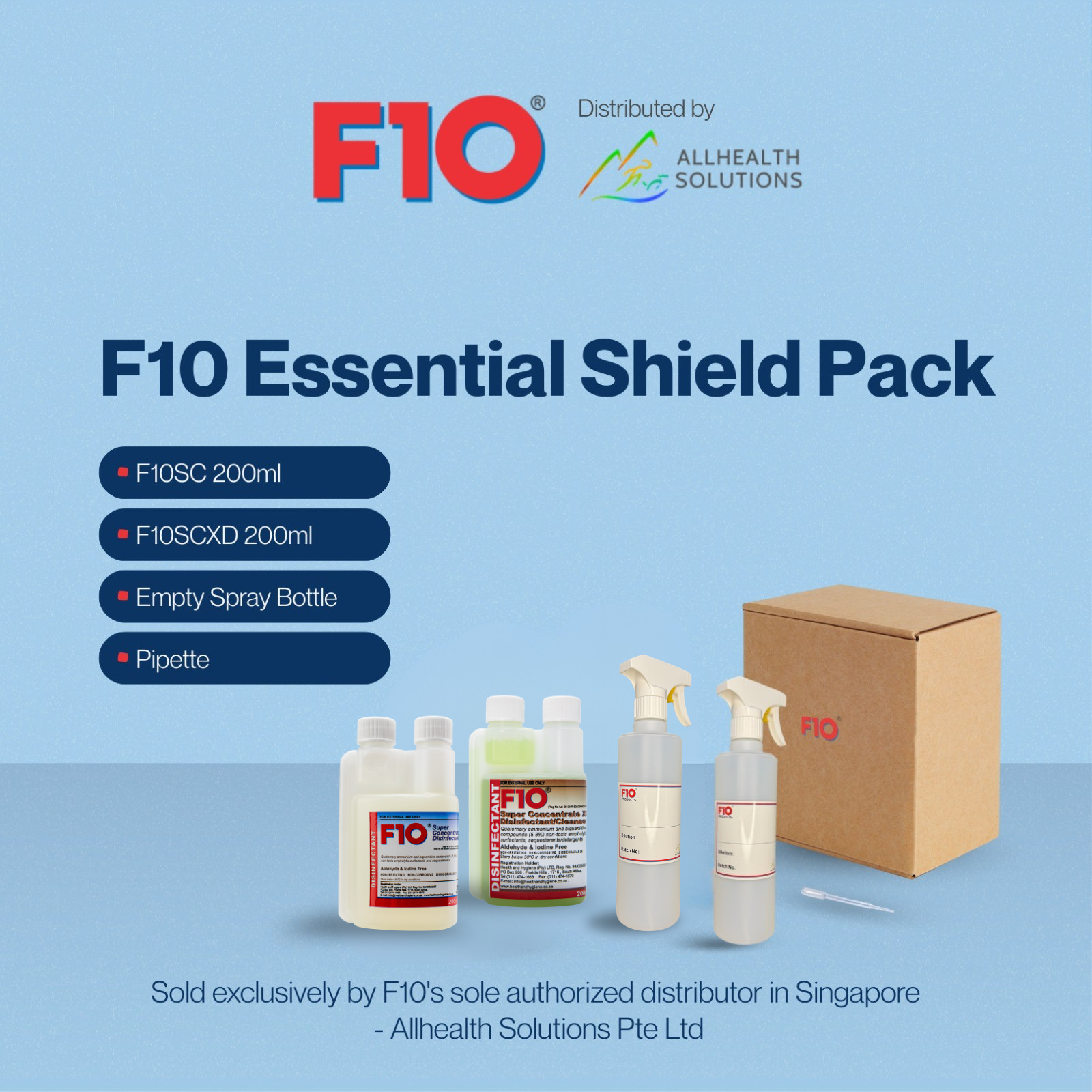 F10 Essential Shield Pack | Pet Disinfectant Safe For Pets & Humans In ...