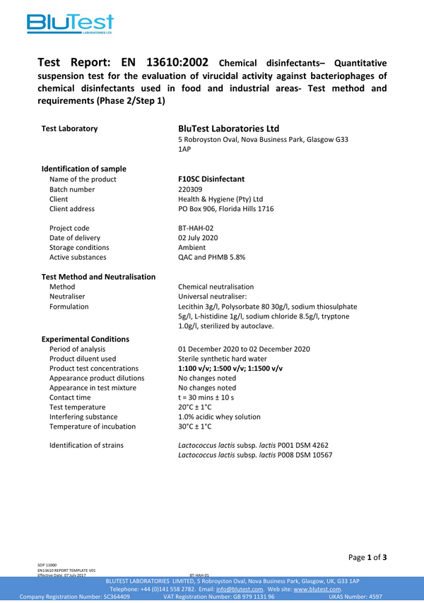 F10®️ Lactococcus lactis subsp
