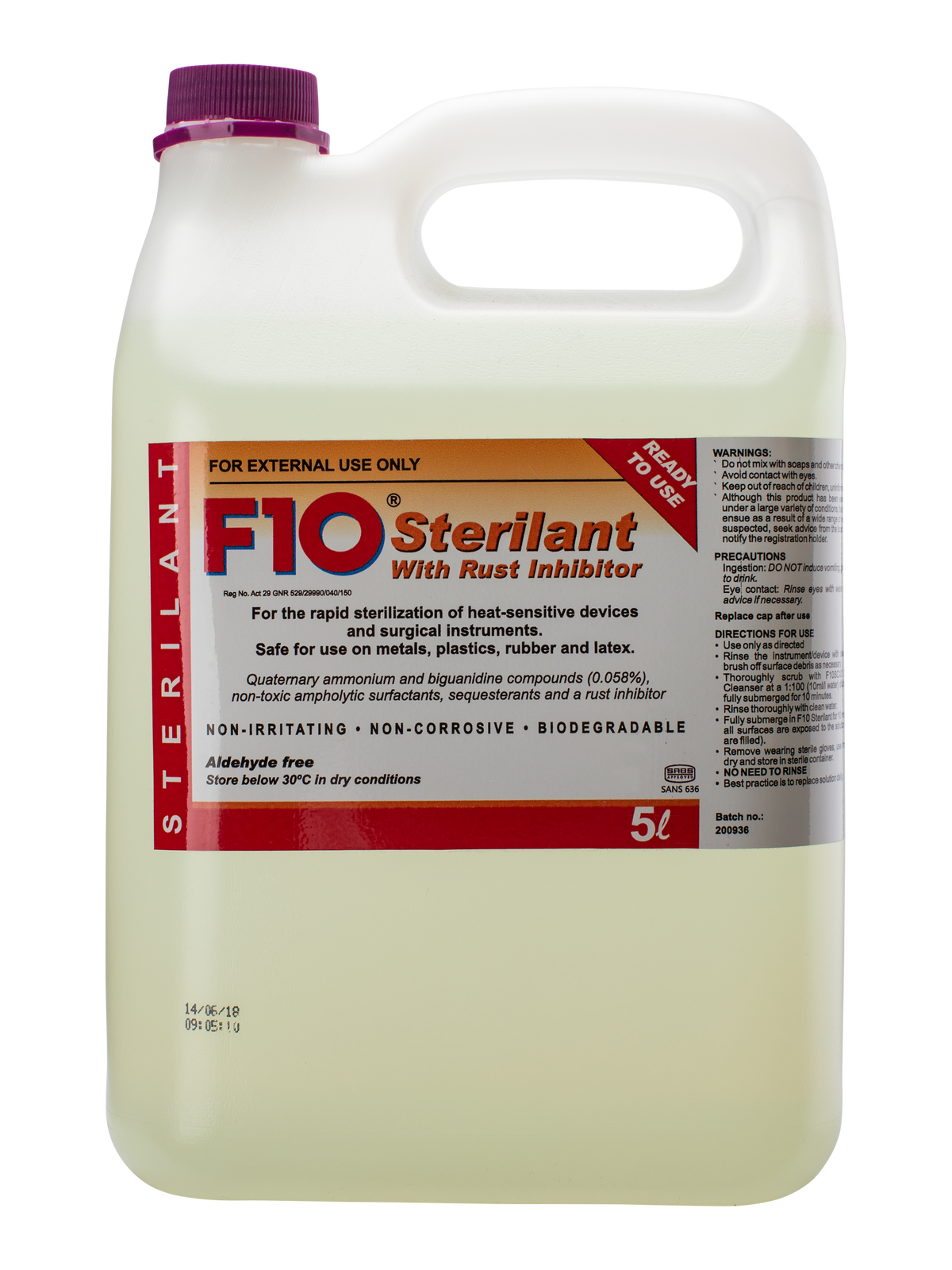 F10 Sterilant with Rust Inhibitor | Pet Disinfectant Safe For Pets & Humans In Singapore