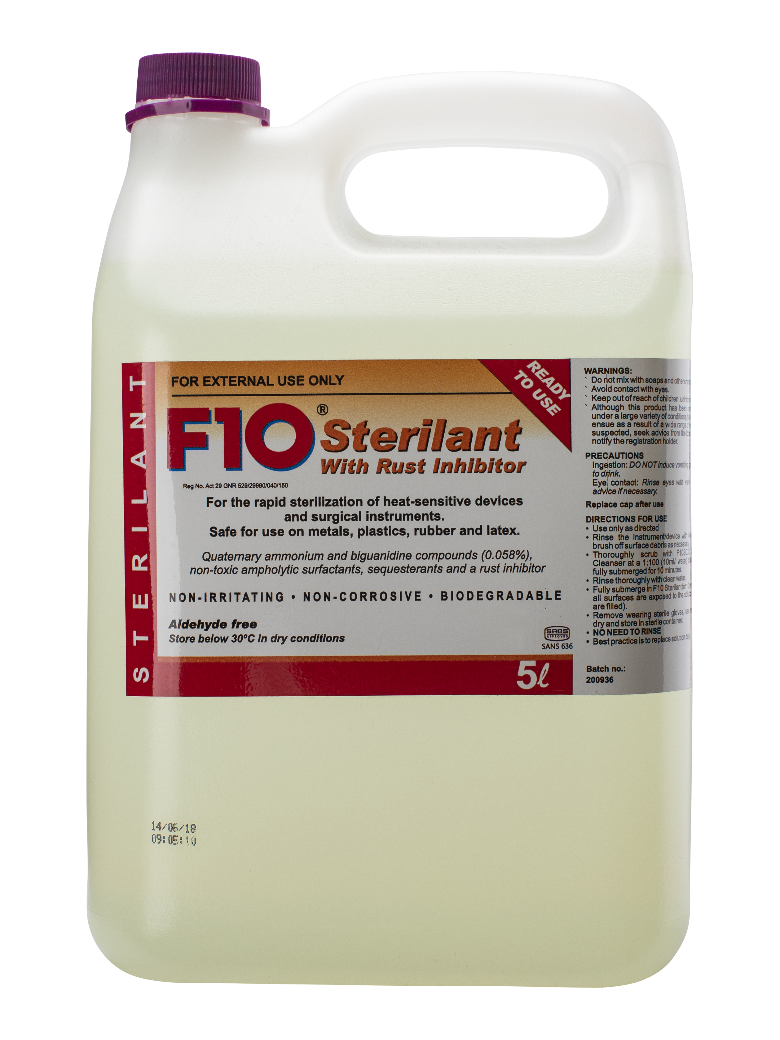 F10 Sterilant with Rust Inhibitor | Pet Disinfectant Safe For Pets & Humans In Singapore