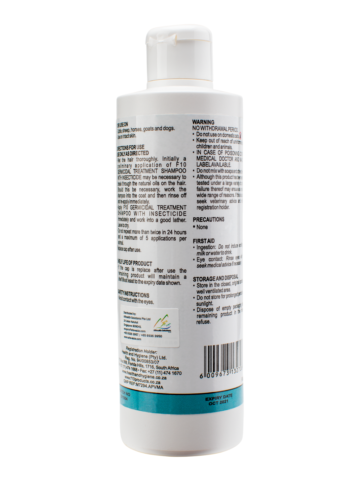 F10 Germicidal Treatment Shampoo with Insecticide